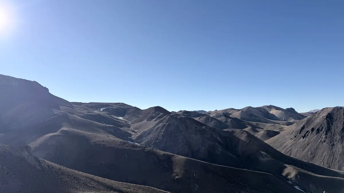 The Andean cordillera