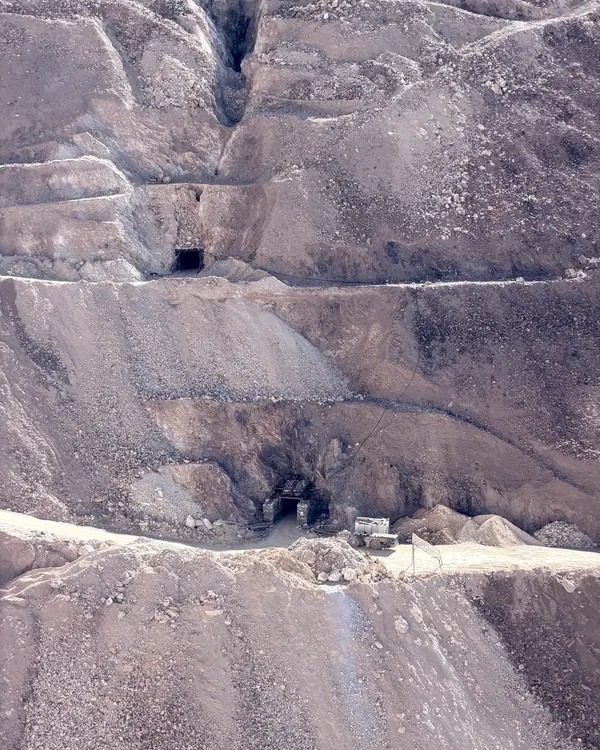 Mine access road and portal